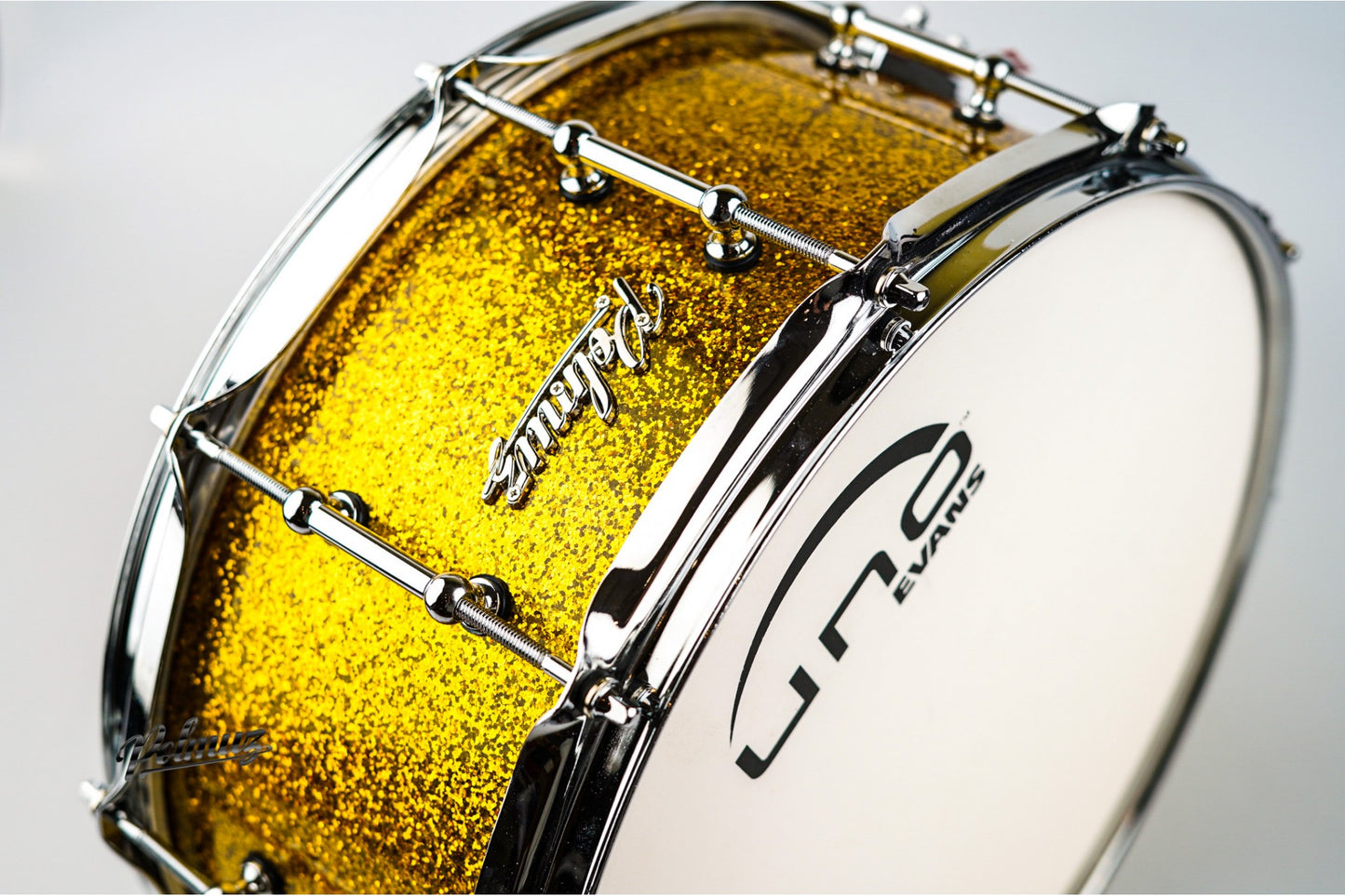 Polmuz Walnut Snare 14x6.5  Gold Sparkle WARP — zdjęcie 2