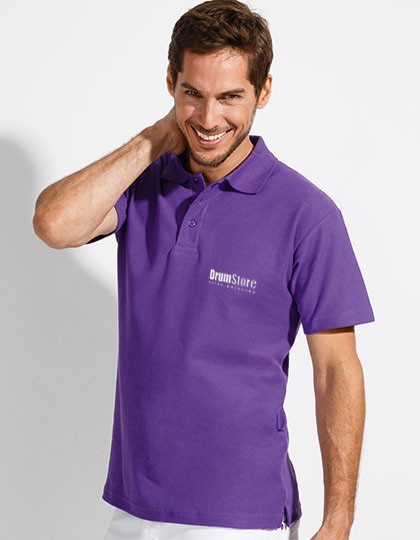 Polo drumstore męskie fioletowe S — zdjęcie 2